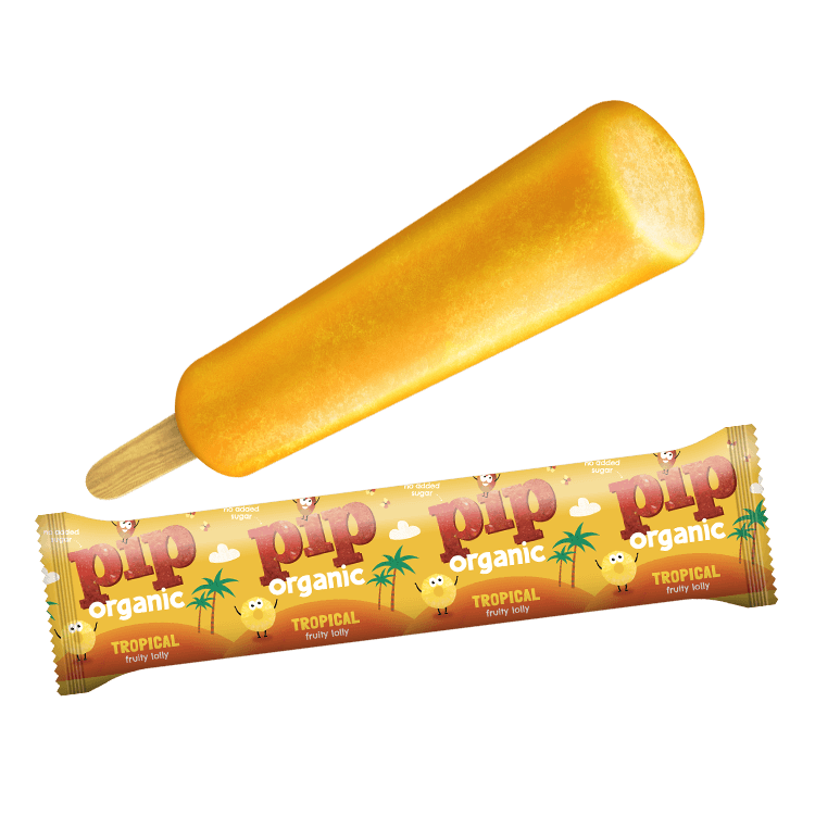 tropical fruit ice lolly
 