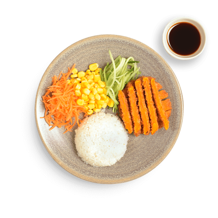 Mini Yasai Katsu With Amai Sauce 1 mini yasai katsu with amai sauce