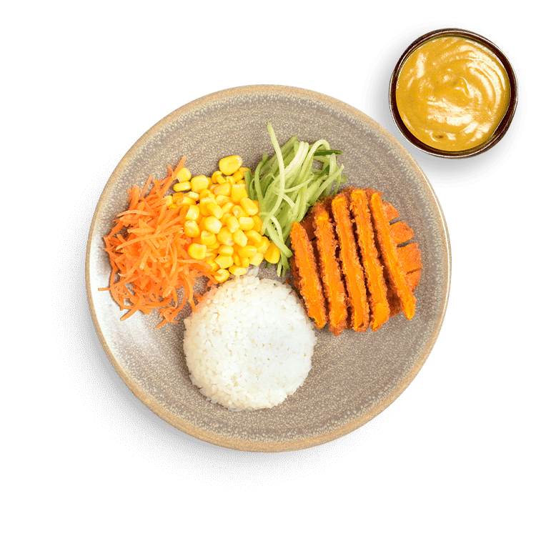 Mini Yasai Katsu With Katsu Curry Sauce 1 mini yasai katsu with katsu curry sauce