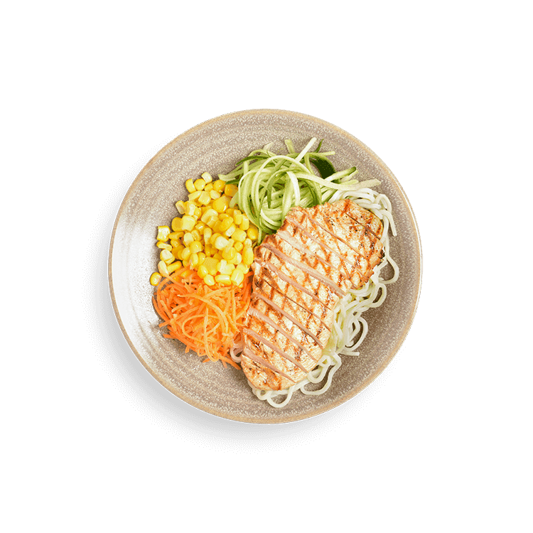 Mini Grilled Chicken Noodles 1 mini grilled chicken noodles